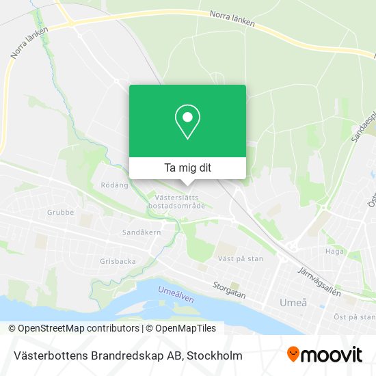 Västerbottens Brandredskap AB karta