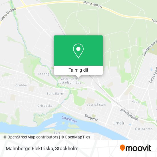 Malmbergs Elektriska karta