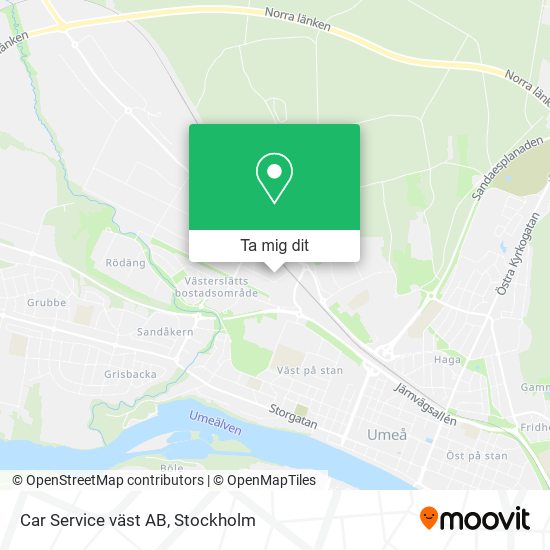 Car Service väst AB karta