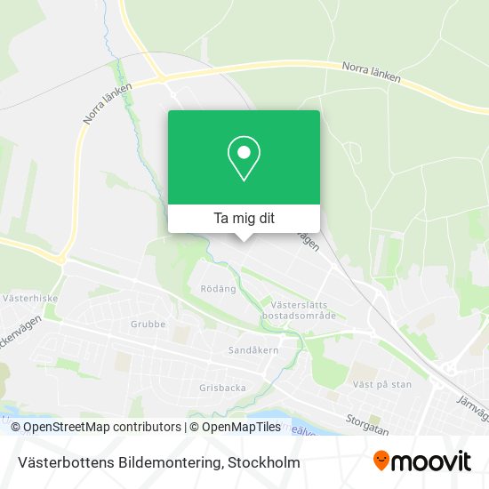 Västerbottens Bildemontering karta