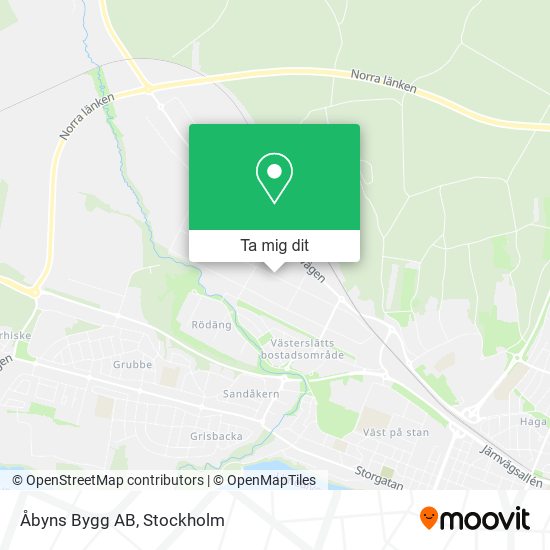 Åbyns Bygg AB karta