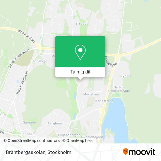 Bräntbergsskolan karta