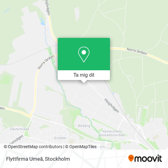 Flyttfirma Umeã karta