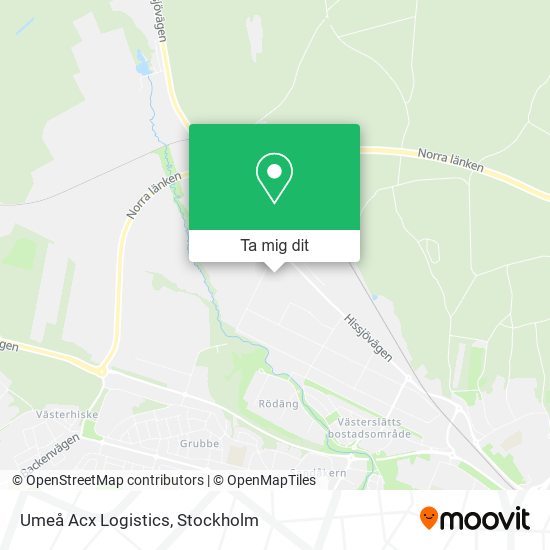 Umeå Acx Logistics karta