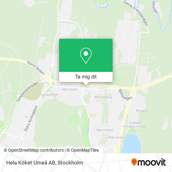 Hela Köket Umeå AB karta