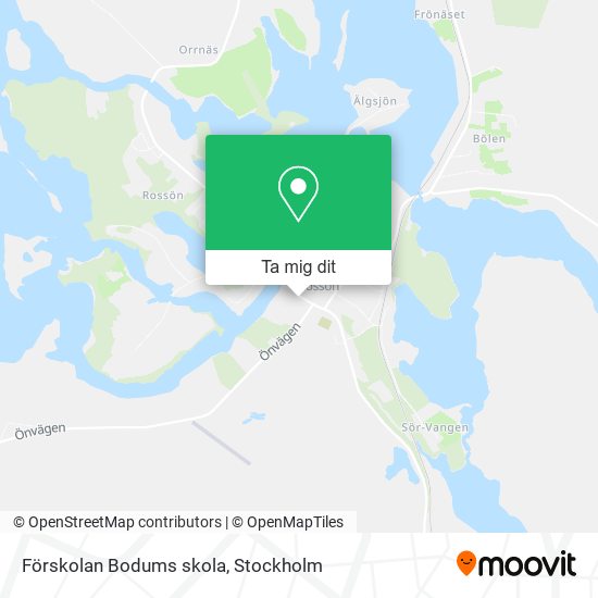 Förskolan Bodums skola karta