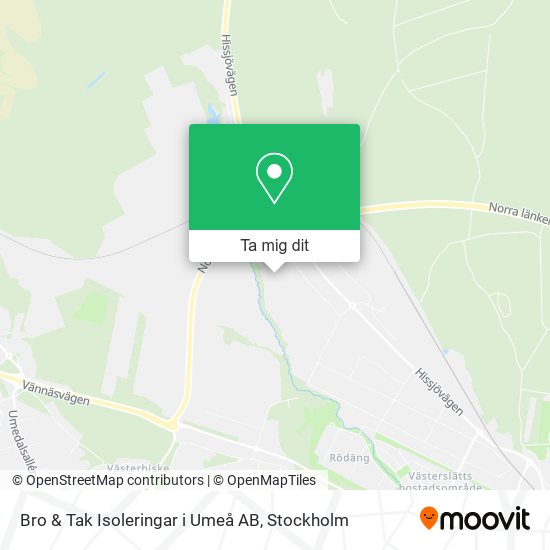 Bro & Tak Isoleringar i Umeå AB karta