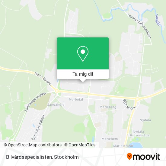 Bilvårdsspecialisten karta