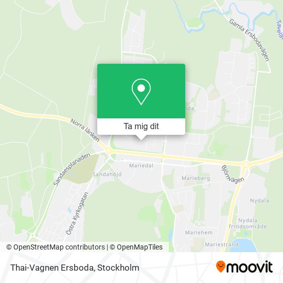 Thai-Vagnen Ersboda karta