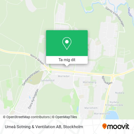 Umeå Sotning & Ventilation AB karta
