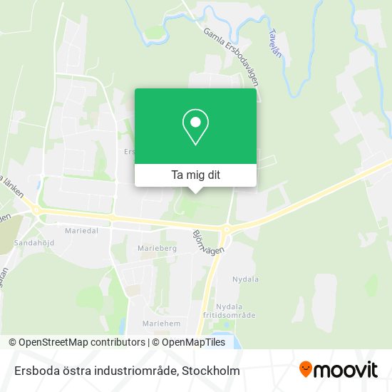 Ersboda östra industriområde karta