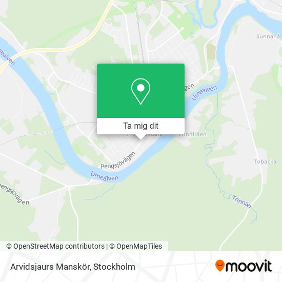 Arvidsjaurs Manskör karta