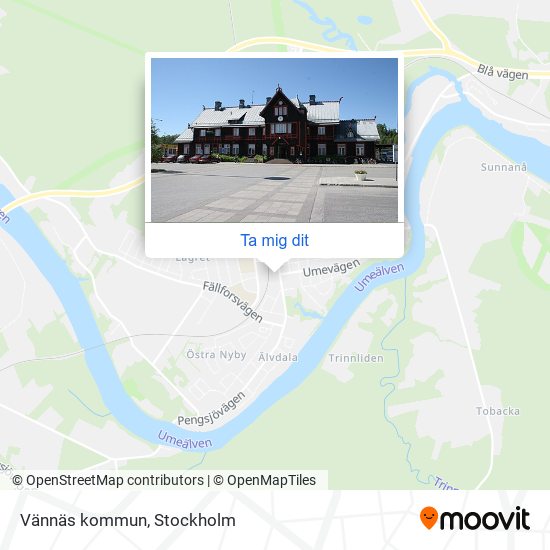 Vännäs kommun karta