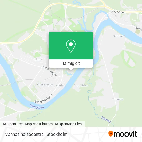 Vännäs hälsocentral karta