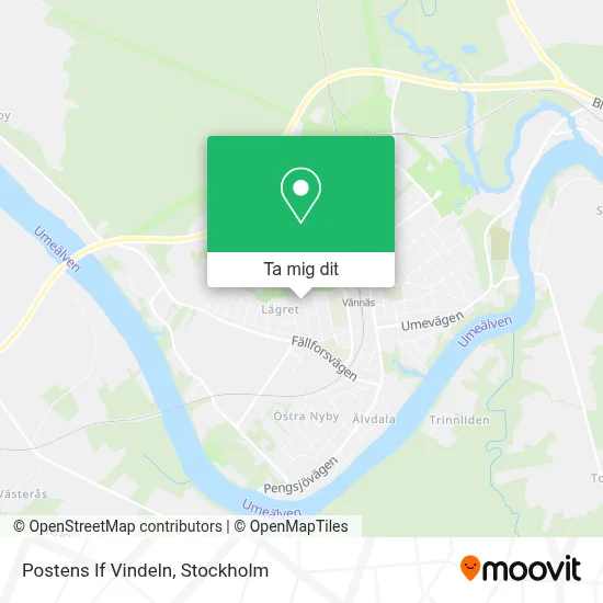 Postens If Vindeln karta