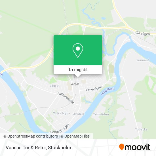 Vännäs Tur & Retur karta