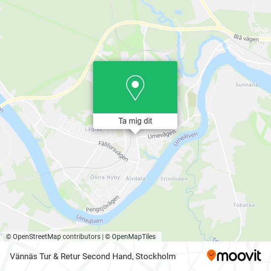 Vännäs Tur & Retur Second Hand karta