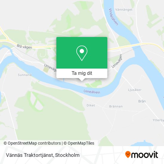 Vännäs Traktortjänst karta