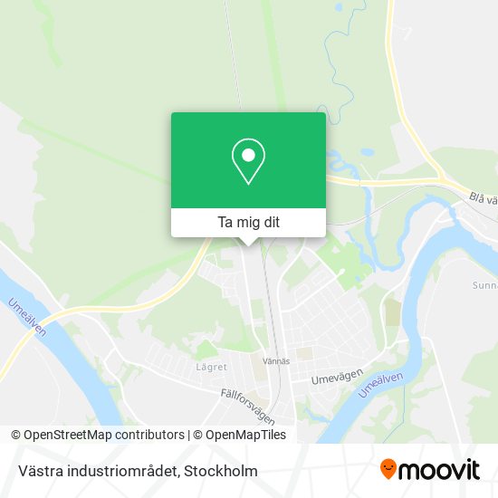 Västra industriområdet karta