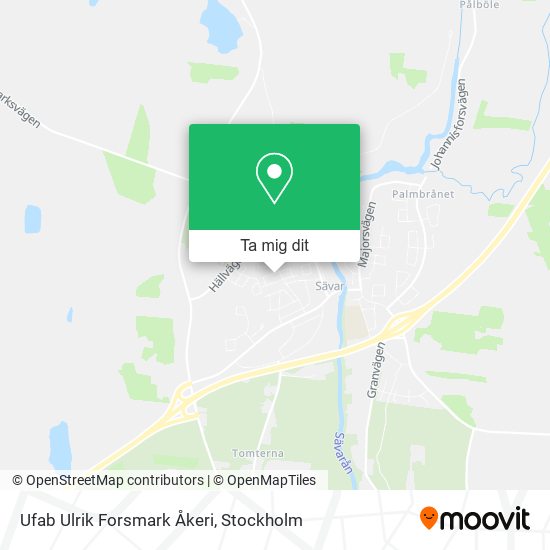 Ufab Ulrik Forsmark Åkeri karta