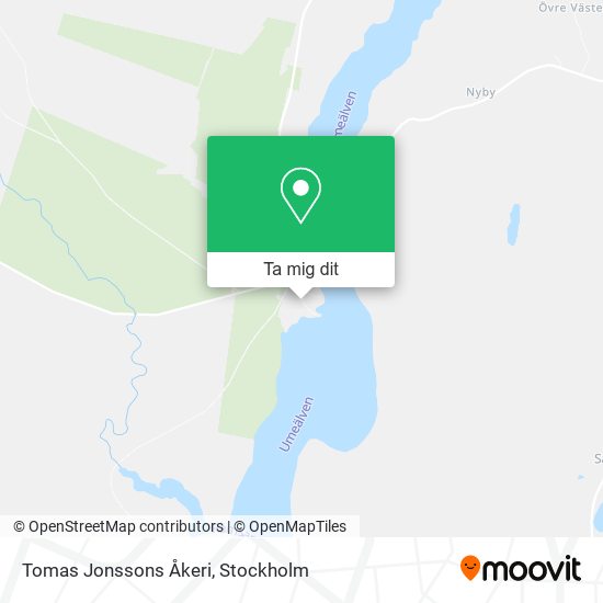 Tomas Jonssons Åkeri karta