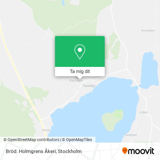 Bröd. Holmgrens Åkeri karta