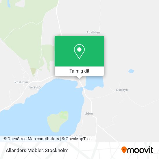 Allanders Möbler karta