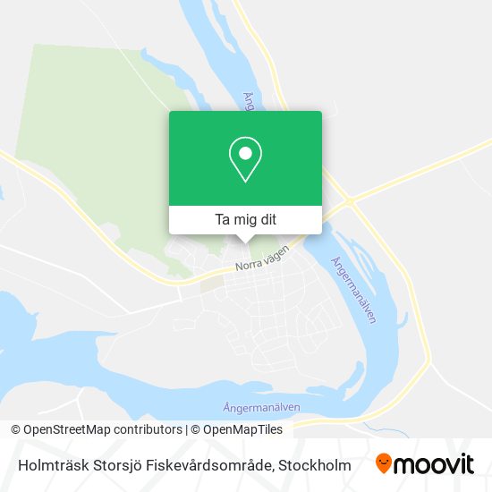 Holmträsk Storsjö Fiskevårdsområde karta