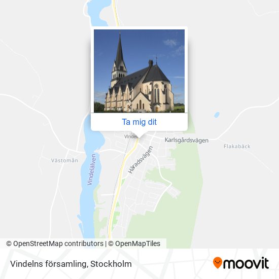 Vindelns församling karta