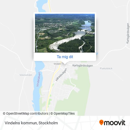 Vindelns kommun karta