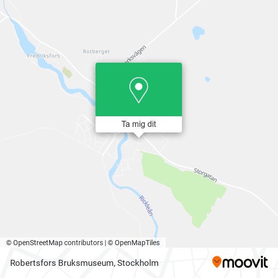 Robertsfors Bruksmuseum karta