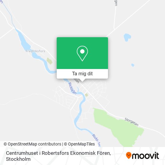 Centrumhuset i Robertsfors Ekonomisk Fören karta