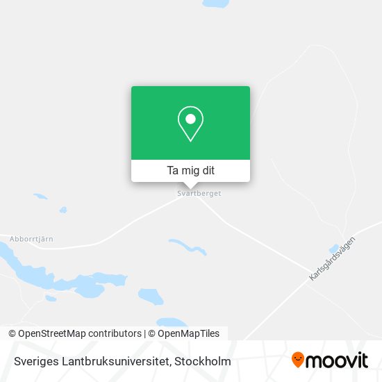 Sveriges Lantbruksuniversitet karta