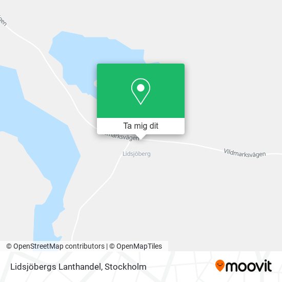Lidsjöbergs Lanthandel karta