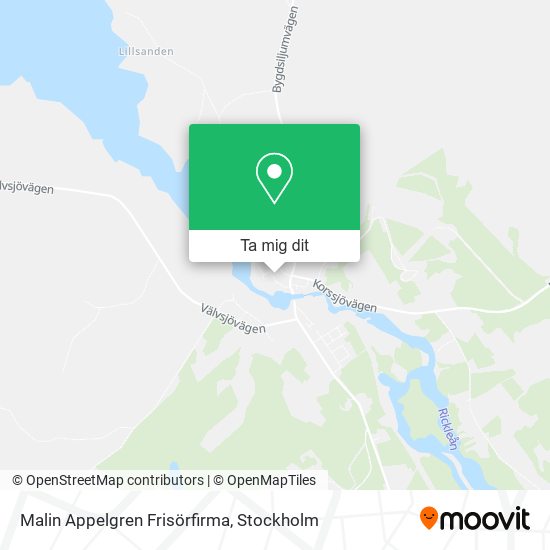 Malin Appelgren Frisörfirma karta