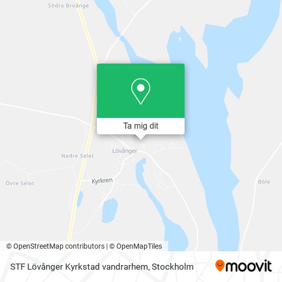 STF Lövånger Kyrkstad vandrarhem karta