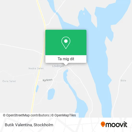 Butik Valentina karta