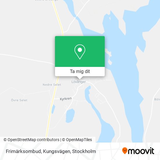 Frimärksombud, Kungsvägen karta