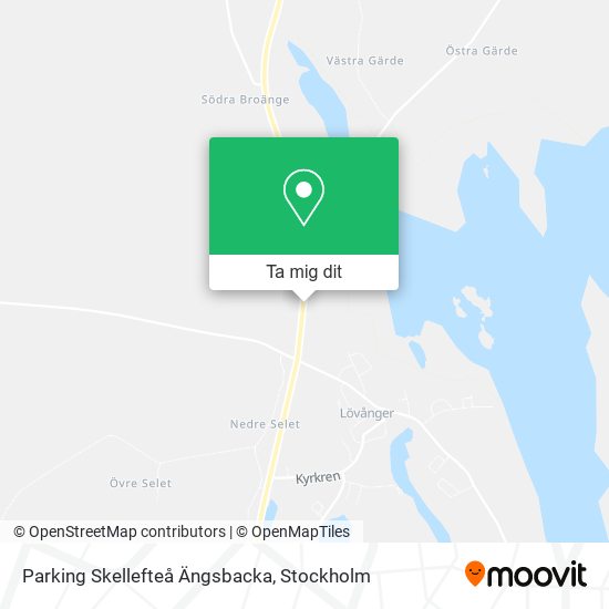 Parking Skellefteå Ängsbacka karta