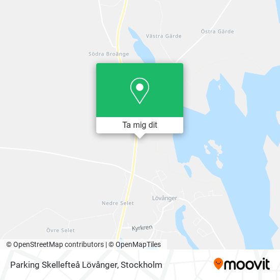 Parking Skellefteå Lövånger karta