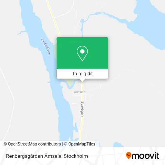 Renbergsgården Åmsele karta