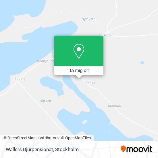 Wallers Djurpensionat karta