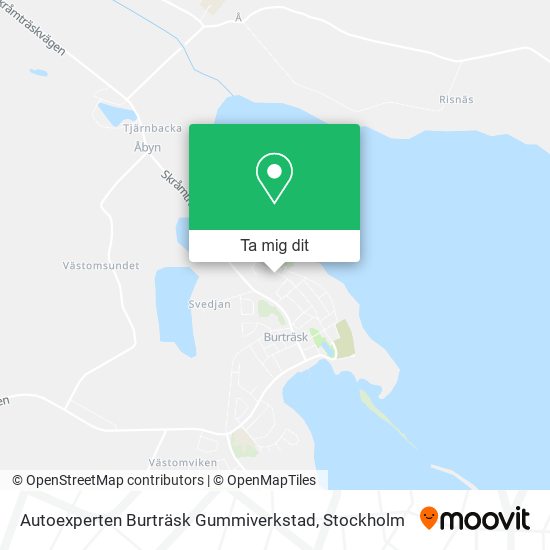 Autoexperten Burträsk Gummiverkstad karta
