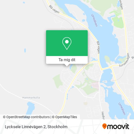 Lycksele Linnévägen 2 karta