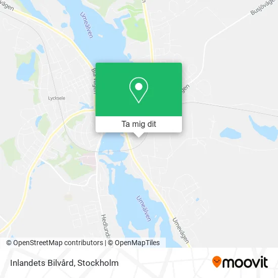 Inlandets Bilvård karta