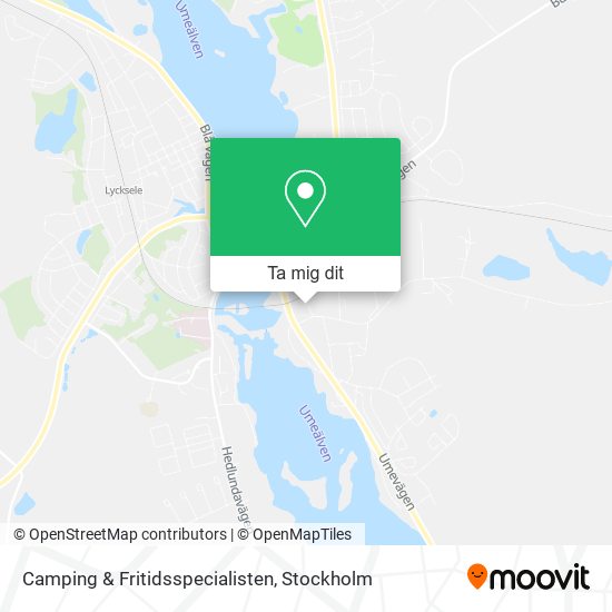 Camping & Fritidsspecialisten karta