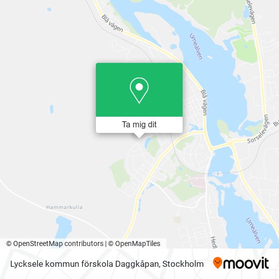 Lycksele kommun förskola Daggkåpan karta