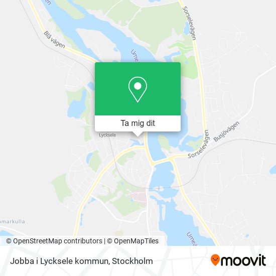 Jobba i Lycksele kommun karta