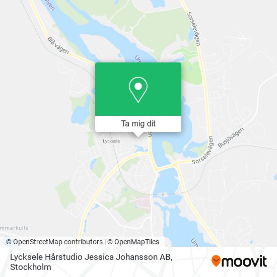 Lycksele Hårstudio Jessica Johansson AB karta