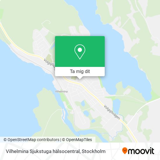 Vilhelmina Sjukstuga hälsocentral karta